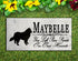 Samoyed Memorial Stone - Custom Personalized Marble Grave Marker