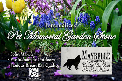 Samoyed Memorial Stone Personalized Marker Outdoor or Indoor