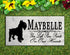Schnauzer Memorial Stone - Custom Personalized Marble Grave Marker