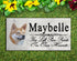 Shiba Inu Memorial Stone - Custom Personalized Marble Grave Marker