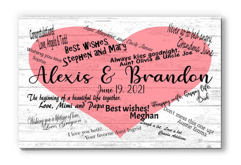Signable Gift Sign For Wedding, Baby Shower, Anniversary Party, Birthday Party, Teacher