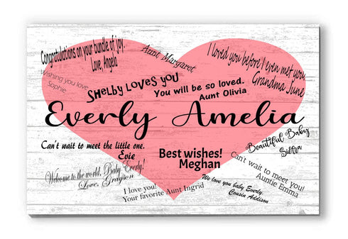 Signable Gift Sign For Wedding, Baby Shower, Anniversary Party, Birthday Party, Teacher