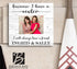Sister Wood Photo Plaque - Because I Have a Sister I Will Always Have a Friend - Personalized with Printed Picture
