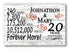 20th Anniversary Gift - Personalized Wood Sign for Husband, Wife or Couple - 20 Year