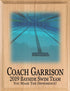Swim Coach Gift Plaque - Personalized Signable Custom Wood Award