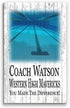 Swim Coach Gift Plaque - Personalized Signable Team Award