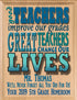 Personalized Teacher Gift Plaque - Custom Wood Sign with Name & School