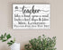 Personalized Teacher Gift Plaque - A Teacher Takes a Hand Opens a Mind - Custom Name