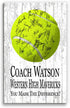 Tennis Coach Gift Plaque - Personalized Signable Custom Wood Award