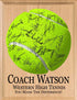 Signable Tennis Coach Gift Plaque - Team Signed Custom Wood Award