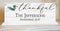 Thankful Family Name Established Sign Inspirational Quote PERSONALIZED