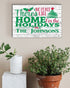 Christmas Sign - No Place Like Home For The Holidays - Personalized Large Wood