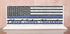 Thin Blue Line Sign - Personalized with Name for Mantel or Shelf Solid Wood