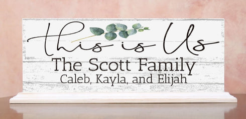 This Is Us Sign Mantel Sign Personalized With Family Names