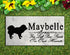 Tibetan Mastiff Memorial Stone - Custom Personalized Marble Grave Marker