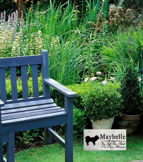 Tibetan Mastiff Memorial Stone Personalized Garden Rock or Grave Marker