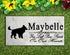 Toy Poodle Memorial Stone - Custom Personalized Marble Grave Marker