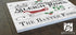 Personalized Vintage Sleigh Rides Christmas Sign - Custom Family Name Holiday Decoration