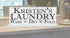 Wash Dry Fold Laundry Sign - Personalized Custom Name Home Decor