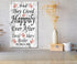 Wedding Gift Sign Personalized Happily Ever After Customized for Couple