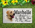 Yellow Lab Memorial Stone - Custom Personalized Marble Grave Marker