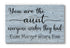 Aunt Sign - You Are The Aunt Everyone Wishes They Had - Personalized with Nieces & Nephews Names