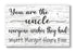 Uncle Sign - You Are The Uncle Everyone Wishes They Had - Personalized with Nieces & Nephews Names