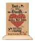 Your First Breath Took Ours Away Sign - Personalized Custom New Baby Gift