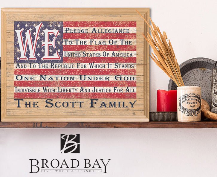 American Flag Signs - Broad Bay Personalized Gifts Shipped Fast