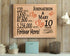 10th Anniversary Gift - Personalized Wood Plaque for Husband, Wife or Couple - 10 Year