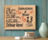 13th Anniversary Gift - Personalized Wood Plaque for Husband, Wife or Couple - 13 Year