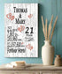 Personalized 21st Anniversary Plaque with Custom Names