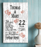 22 Year Anniversary Gift Personalized Names 22nd Wedding Anniversary Present