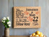 22nd Anniversary Gift - Personalized Wood Plaque for Husband, Wife or Couple - 22 Year