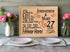 27th Anniversary Gift - Personalized Wood Plaque for Husband, Wife or Couple - 27 Year