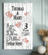 3rd Anniversary Gift - Personalized Wood Plaque for Husband, Wife or Couple - 3 Year