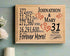 31st Anniversary Gift - Personalized Wood Plaque for Husband, Wife or Couple - 31 Year