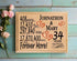 34th Anniversary Gift - Personalized Wood Plaque for Husband, Wife or Couple - 34 Year