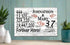 37th Anniversary Gift - Personalized Wood Sign for Couples