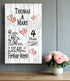 4th Anniversary Gift - Personalized Wood Plaque for Husband, Wife or Couple - 4 Year