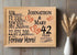 42nd Anniversary Gift - Personalized Wood Plaque for Husband, Wife or Couple - 42 Year