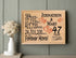 47 Year Anniversary Plaque - Personalized 47th Wedding Anniversary Present