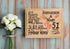 51st Anniversary Gift - Personalized Wood Plaque for Husband, Wife or Couple - 51 Year