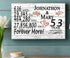 53rd Anniversary Gift - Personalized Wood Sign for Couples