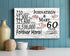 60th Anniversary Gift - Personalized Wood Sign for Couples