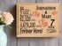7th Anniversary Gift - Personalized Wood Plaque for Husband, Wife or Couple - 7 Year