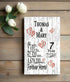 7th Anniversary Gift - Personalized Wood Plaque for Husband, Wife or Couple - 7 Year