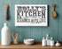 Seasoned With Love Kitchen Sign with Custom Name - Solid Wood - 16.5 x 10.5in