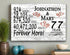 77th Anniversary Gift - Personalized Wood Sign for Couples