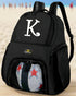 Personalized Soccer Backpack or Volleyball Bag Black